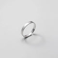 925 Sterling Silver Glossy Wide Finger Rings for Women Fashion Jewelry Gifts