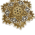 Mandala Wood Home Decor Boho Ethnic Housewarming Wall Hanging Moroccan Indian Wall Art