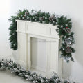 SZ-04 Christmas PE Encryption White Flocking Vine Decoration Christmas Rattan Hotel Shopping Window Door Scene Layout Hanging