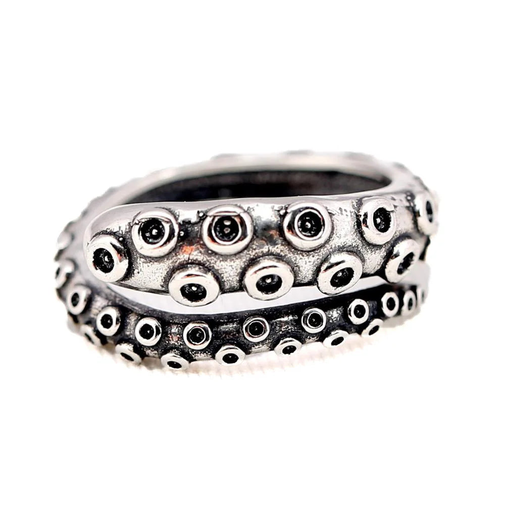 S925 Sterling Silver Octopus Ring for Men and Women Thai Silver Wholesale Jewelry for Lovers MegaBDM