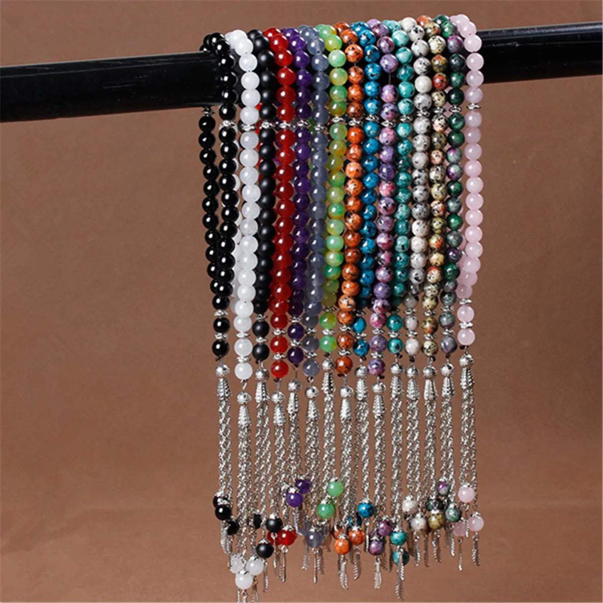 8mm Handmade Crystal Jewelry Wholesale Crystal 33pcs Bracelet Rosary Muslim Rosary Bracelet Islamic Bracelet