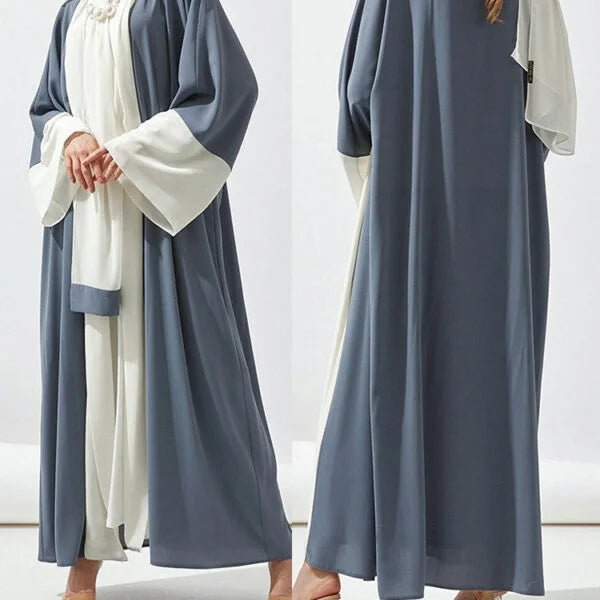 Yuxi  Middle East Arab Dubai Women Cardigan Robes 2 Piece  Khimar Abaya Muslim Dress Women