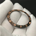 38mm Ceramic Bezel Insert Ring Black/Coffee with Rose Number Watch Accessories Boxes Replacement for RoIex Ghost Watch Tools