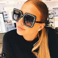2025 Custom Logo Hot Selling Fashion Vintage Men Women Big Frame Sun Glasses UV400 Square Oversized Sunglasses Women