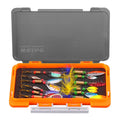 WEIHE 12pcs Metal Spinner Fishing Lure Set Metal Spoon Bait Kit Spinner Lures Combo Fishing Lure Kit