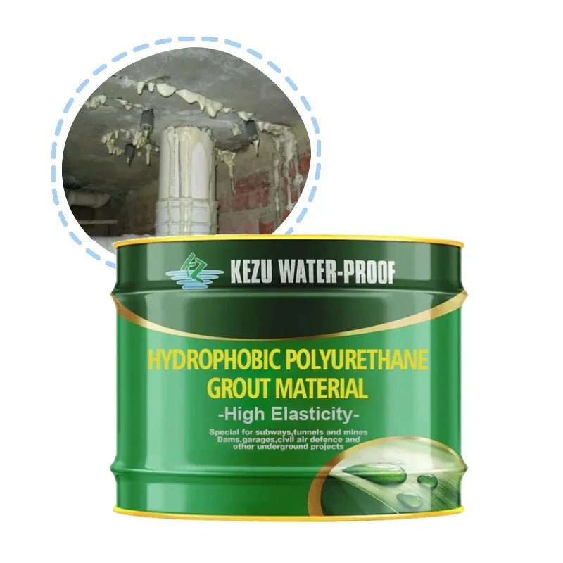 Repair of Concrete Leakage with Single Component Hydrophilic Polyurethane Grout PU Grouting Material