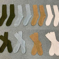 Luxury Marino Wool Hiking Socks Thick Quality Sports Outdoor Embroidery Custom Knit Camel 100% Merino Wool Cashmere Socks Women