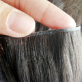 Russian Thin Invisible Weft Hair Extensions Double Drawn Human Hair Virgin Weft