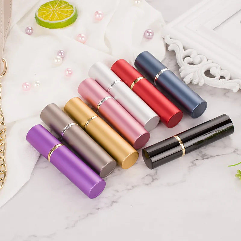 5ml 10ml 15ml Atomizer Perfume Bottles for Travel Refillable Luxury Aluminium Colorful Empty Perfume Bottle Portable