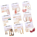 Women's Retro Bohemian Style Tassel Butterfly Earrings Set Fashion Drop Jewelry