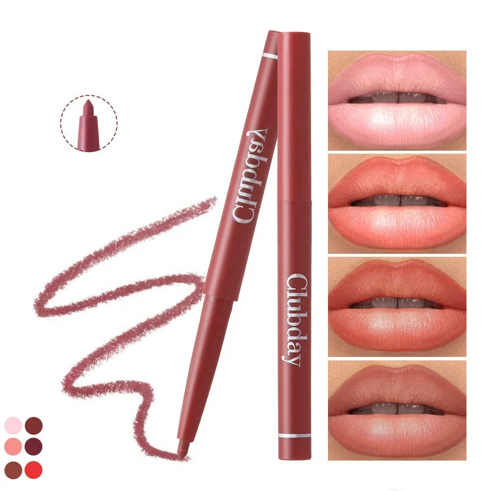 Wholesale Vegan Lip Liner Pencil Custom Private Label Velvet Matte Finish Waterproof Long Lasting Smooth Lipstick Natural