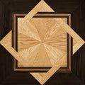 Carbonized French Oak Square Parquet - Light Tone Engineered Wood Flooring for Radiant Heat