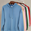 Custom Logo 100% Cotton Sweatshirt French Terry 320GSM Solid Color Oversize Pullover Hoodie for Men MegaBDM
