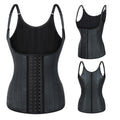 25 Steel Boned Waist Support Trainer Fitness Women Vest Faja Leather Latex Trimmer Sweat Vest