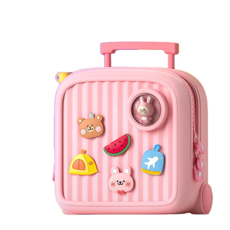 Lovely Cute Fun Candy DIY Pattern Soft Ridge Protection Trend Children's Backpack for Kids & Teen Storage
