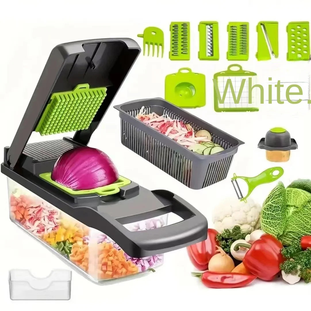 15/1 Eco-Friendly Metal Handheld Multifunctional Vegetable Cutter Onion Potato Grinder Manual Vegetable Slicer Chopper