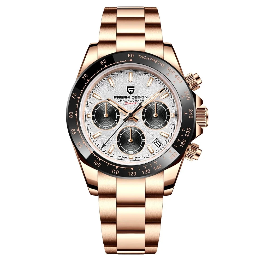 Top Brand PAGANI DESIGN 1644 New Luxury Sport Quartz Chronograph Watch for Men Japan VK63 Stainless Steel Sapphire Relogio 2022