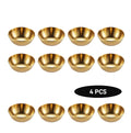 Modern Stainless Steel Golden Condiment Plate Dish Set Condiment Seasoning Tray Condiment Dish Mini Sauce Cups