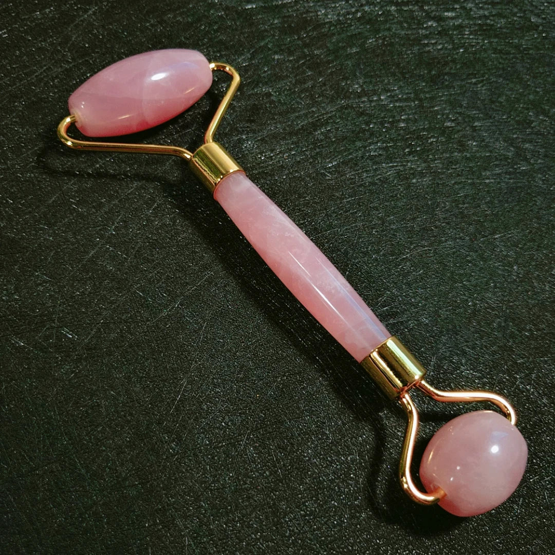 Hongzhuo Wholesale Price Face Lifting Crystal Pink Stone Gemstone Natural Stone Rose Quartz Roller