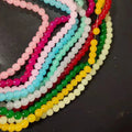Factory Direct Sale 8mm  Jade Beads Pure Color Chalcedony Beads DIY Bracelet Necklace Glass Round Loose Beads