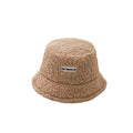Autumn and Winter Fashion Lady Solid Soft Warm Fisherman Bucks Hat Fleece Faux Fur Lamb Wool Bucket Hat