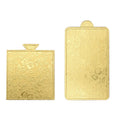 100pcs/Pack Gold Embossing Paper Mousse Cake Board Food Grade Mini Cake Base Boards