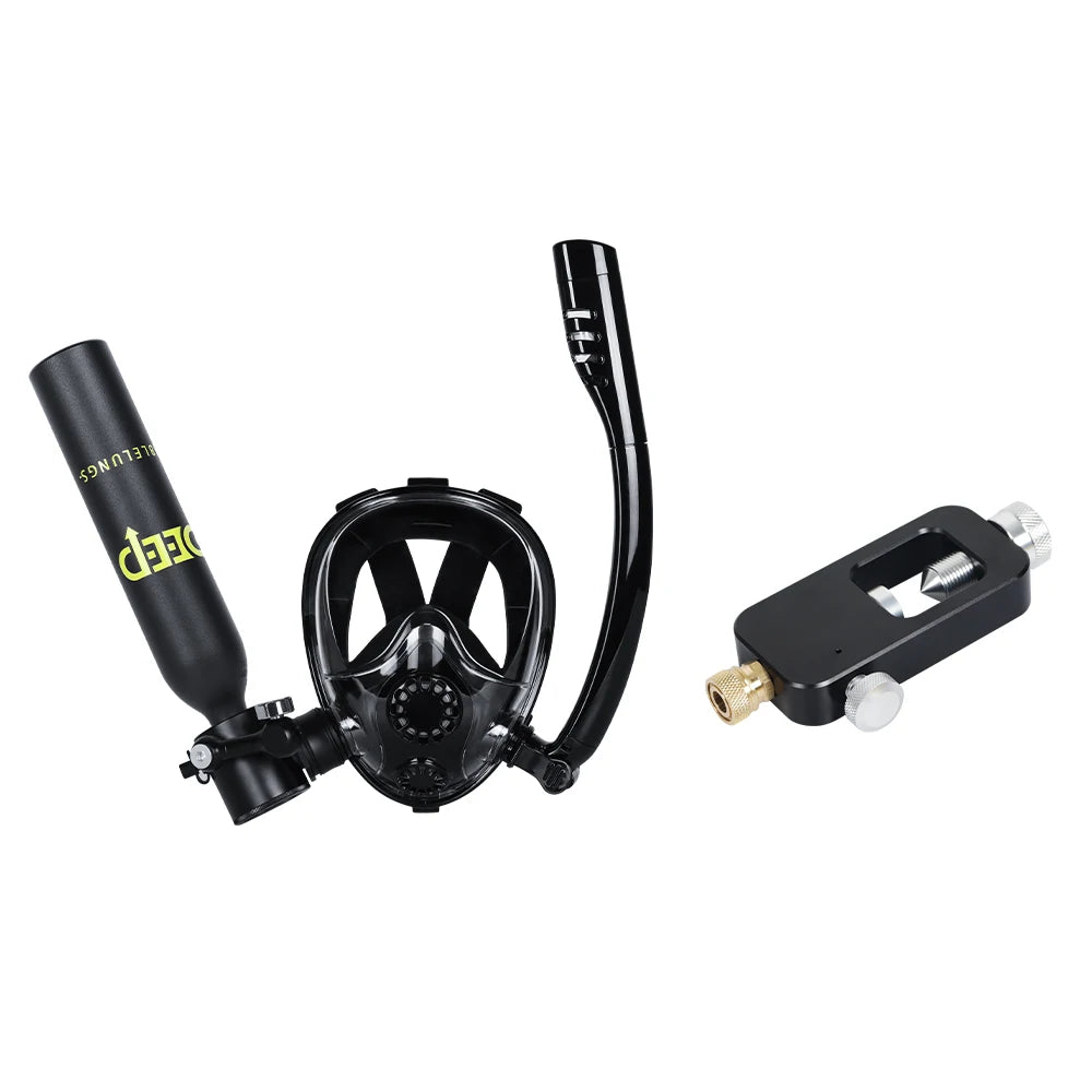 DIDEEP  CE DOT Approved 500ML Scuba Air Tank With Mask