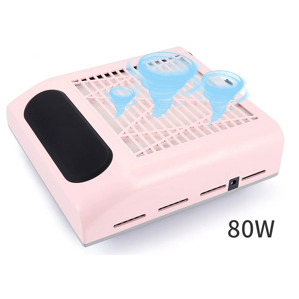 New Design Professional Dust Collector Nails 80w Nail Dust Collector Nail Art Tool Vaccum Cleaner MegaBDM