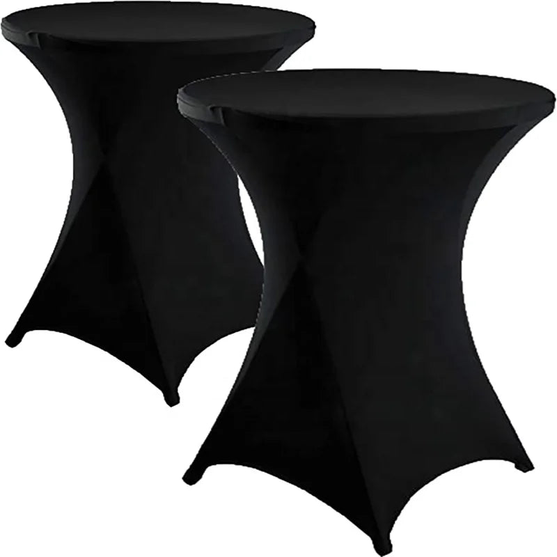 Wholesale Spandex Wedding and Party Tablecloth Elegant Cocktail Table Cover Cloth