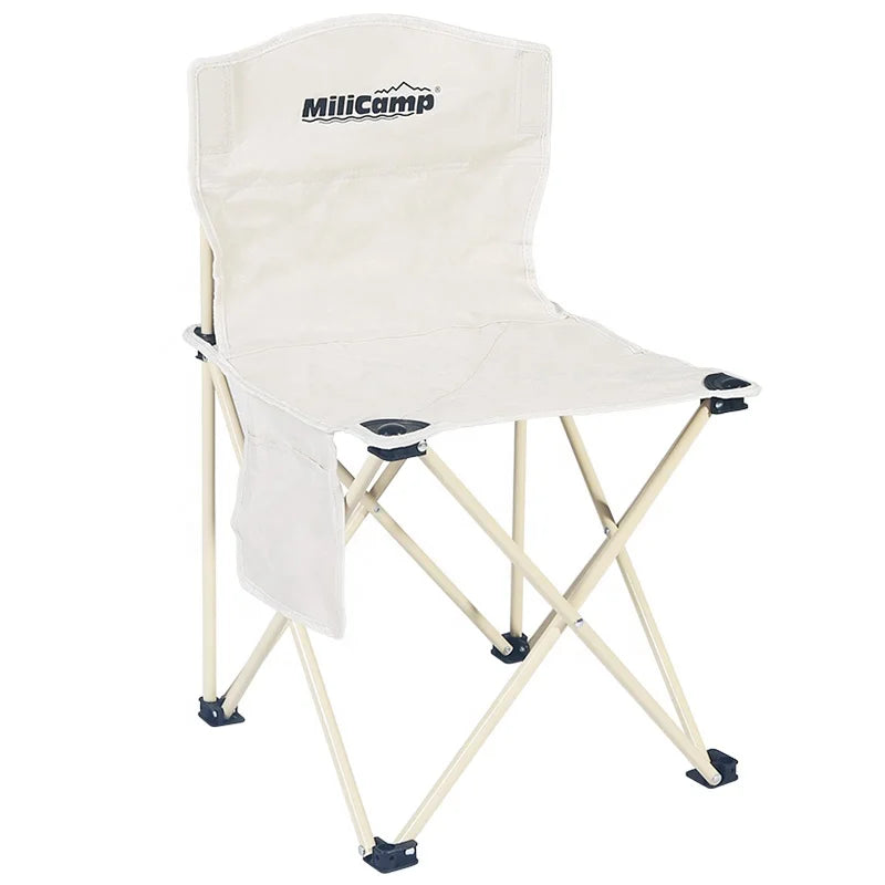 Milicamp Durable Steel Foldable Camping & Picnic Chair-Lightweight Portable Outdoor Garden Chair