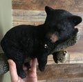 Hot Selling Resin Bear Figurine Ornaments BCA18 Black Bear Cub Napping Hand-painted Europe Style Gothic Durable Funny Garden