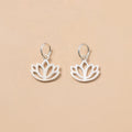 New Fashion Jewelry 925 Sterling Silver Lotus Flower Charm for Necklace Jewelry Making Pendant