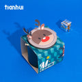 Tianhui Christmas Gifts Packaging Cans Round Paper Container Christmas Candy Jar Logo Custom