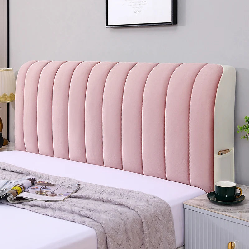 Stretch Plain Quilted Woven Flannel Folding Bed Mat Headboard Slipcover Protector with Anti-Bacteria Protection All-Season MegaBDM
