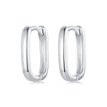 925 Sterling Silver Color Geometric Oval Hoop Earring for Women Jewelry Gifts Prevent Allergy Small Color Earrings