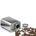 Eco-Friendly Rectangular Tinplate Containers with Valve for Packaging Coffee Beans Food Candies Chocolate Cookies Chewing Gum