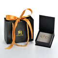 GLAMPKG Luxury Paper Handle Bag Jewelry Gift Packaging Exquisite Gift Ribbon Foam Insert Packaging Magnet Foldable Boxes
