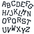 Felt Base Custom Embroidered Iron on Alphabet Letter  Patches for Clothing