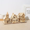 Wholesale Christmas Lights Village House With Lamp for Ornaments Christmas
