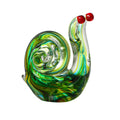 Crystal Snail Figurine Glass Art Sculptures Home Decor Hand Blown Paperweights Collectibles