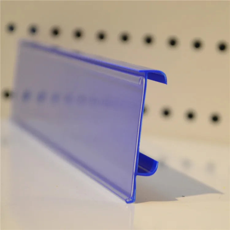 Pvc Extrusion Plastic Profile Price Holder Plastic Strip for Shelf