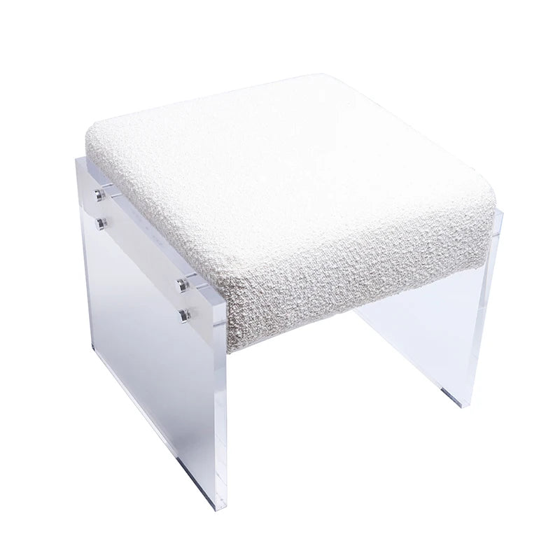 Nordic Simple Acrylic Dining Table Stool Transparent Coffee Chair Lucite Acrylic Chair Bar Stool