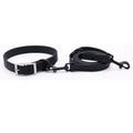 Nimble Heavy-Duty Dog Leash Collar Set Durable Nylon PVC Plastic Solid Pattern Breakaway Feature & Rivet Decoration