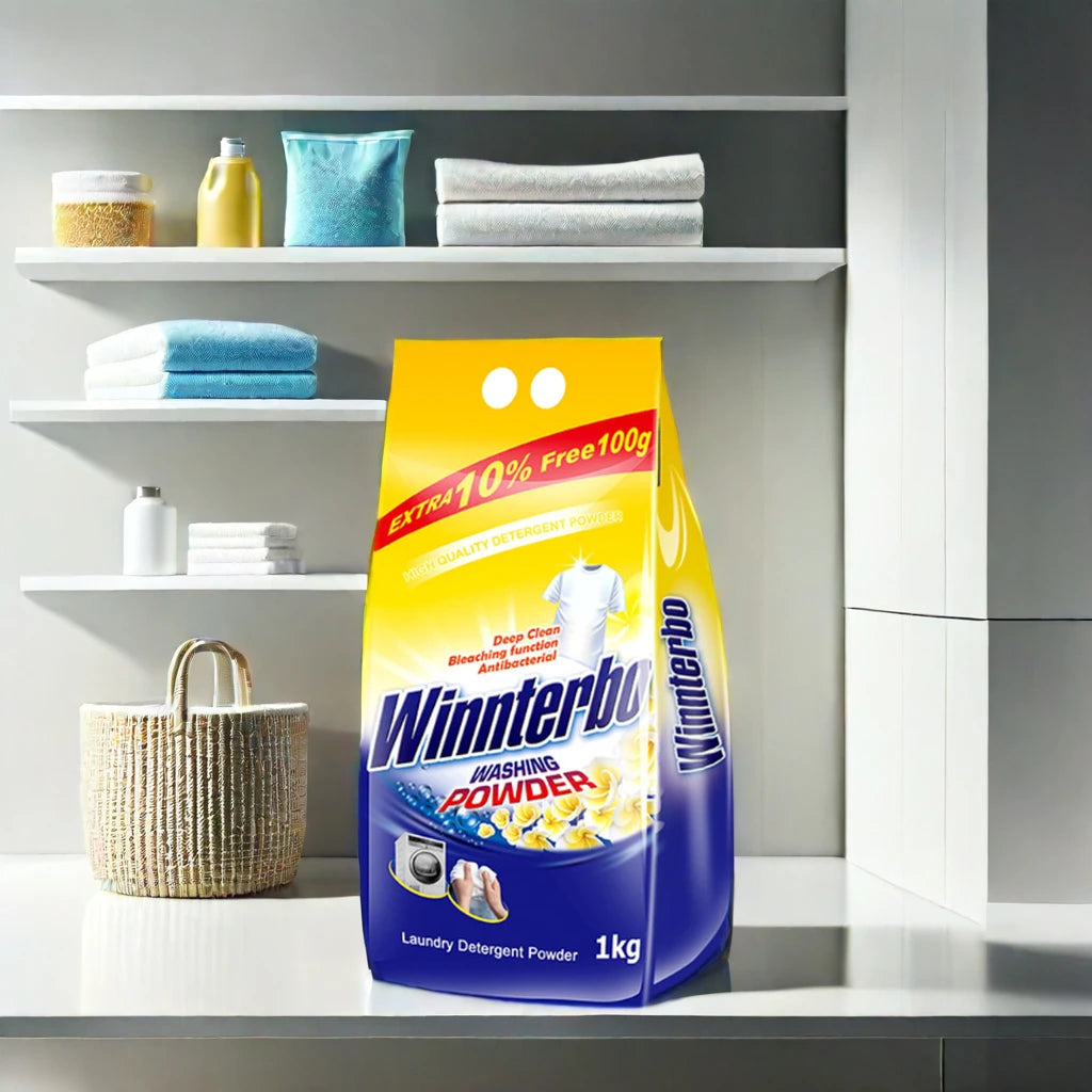 Bulk Disposable Eco-Friendly Laundry Detergent Powder for Apparel-High Foam & Lavender Scent