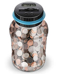 Factory Supply Plastic Ornament Boxes LCD Electronic Coin Counting Money Jar Safe Digital Piggy Bank for USD Euro Brazil Money