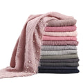 JINGMI Ethnic Scarf Cotton and Linen Jersey Hijab Bubble Scarf Veil Head Scarf Muslim Style