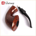 Yiwu Futeng Wholesale Briar Wood Tobacco Pipe for Smoking China Factory Manufacturer Wooden Smoking Smooth Briar Pipe Smoking