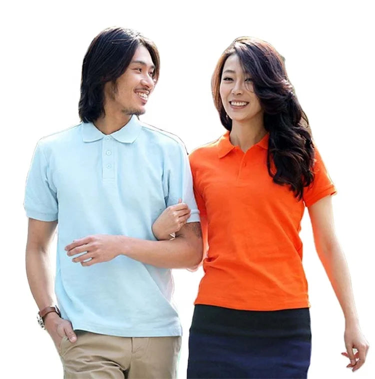 ICA03 220gsm 100% Cotton Unisex Men's Women's Plain Blank Men Short Sleeve T Shirt Golf Polo t Shirt Polo Shirts