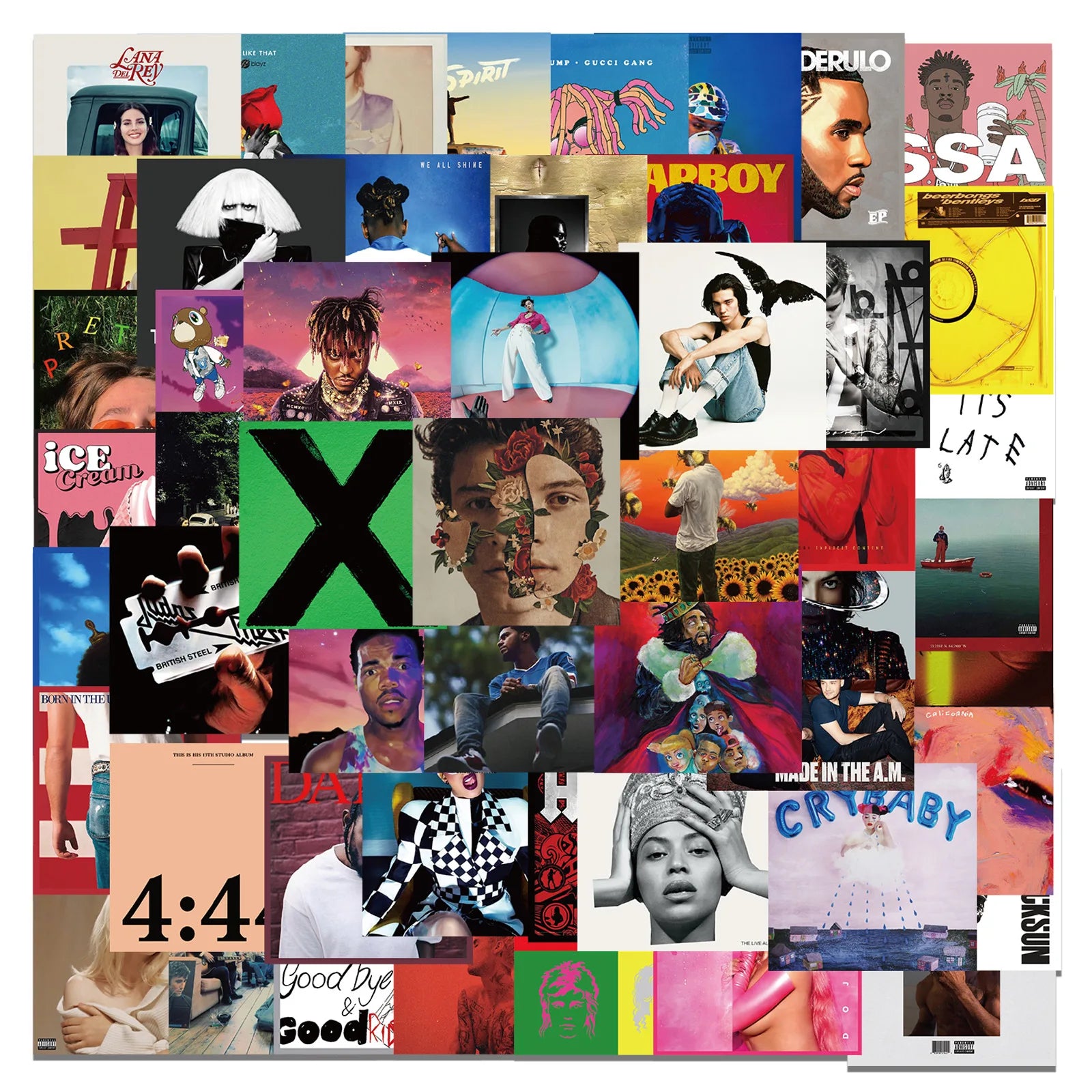 50PCS Global Popular Singers Wholesale Photo Album Stickers for Teens Book Computer Phone Mini Photo Album