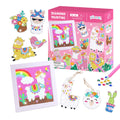 New Trend Alpacas on Vacation Diamond Painting Crafts Set Cartoon Sticker Diamond Keychain Kids Photo Frame Diamond Painting